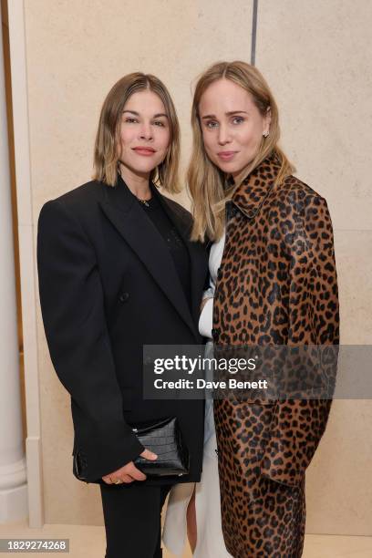 Emily Weiss and Elin Kling attend the TOTEME London flagship store launch on December 6, 2023 in London, England.