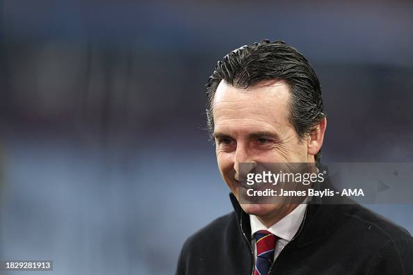 Unai Emery the head coach / manager of Aston Villa during the Premier ...