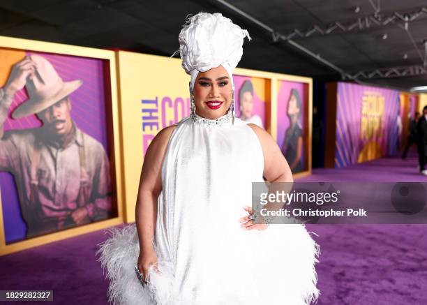 Patrick Starrr at the premiere of "The Color Purple" held at The Academy Museum on December 6, 2023 in Los Angeles, California.
