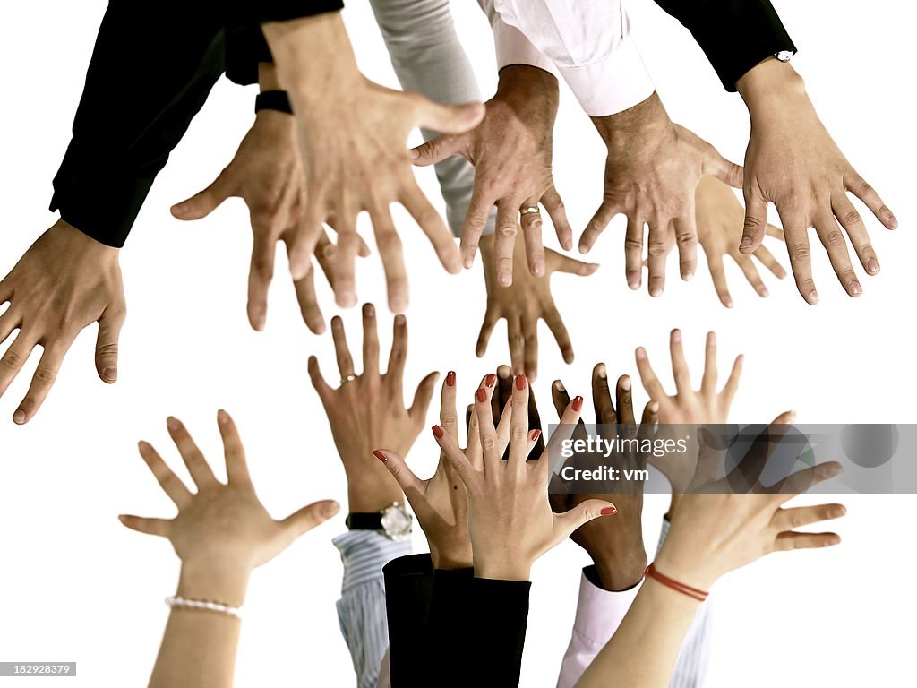 Multiple Hand Frame Multiple Hands High-Res Stock Photo - Getty Images