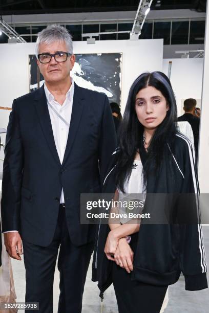 Jay Jopling and Nadya Tolokonnikova of Pussy Riot aka Nadezhda Tolokonnikova attend the VIP preview of Art Basel Miami Beach at the Miami Beach...