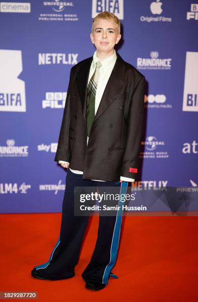 Molly Manning Walker attends The 26th British Independent Film Awards at Old Billingsgate on December 03, 2023 in London, England.