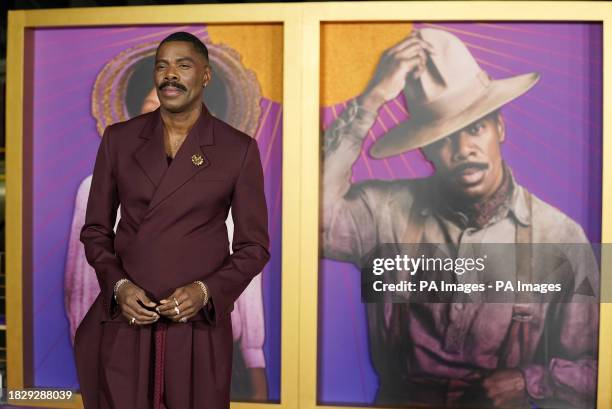 Colman Domingo, a cast member in "The Color Purple," poses at the premiere of the film at the Academy Museum of Motion Pictures, Wednesday, Dec. 6 in...