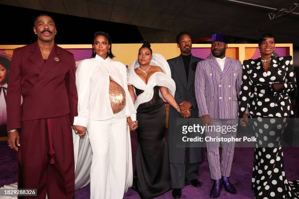 Colman Domingo, Ciara, Taraji P. Henson, Corey Hawkins, Blitz Bazawule and Fantasia Barrino at the premiere of "The Color Purple" held at The Academy...