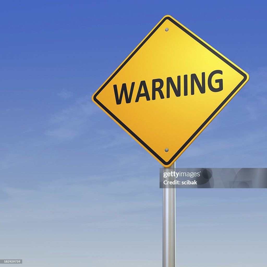 Warnung Straßenschild
