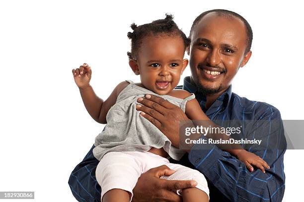 happy parent with child. - ethiopische etniciteit stockfoto's en -beelden