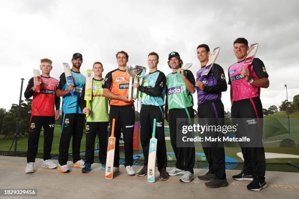 Jake Fraser-McGurk of the Melbourne Renegades; Wes Agar of the Adelaide Strikers; Matt Gilkes of the Sydney Thunder; Lance Morris of the Perth...