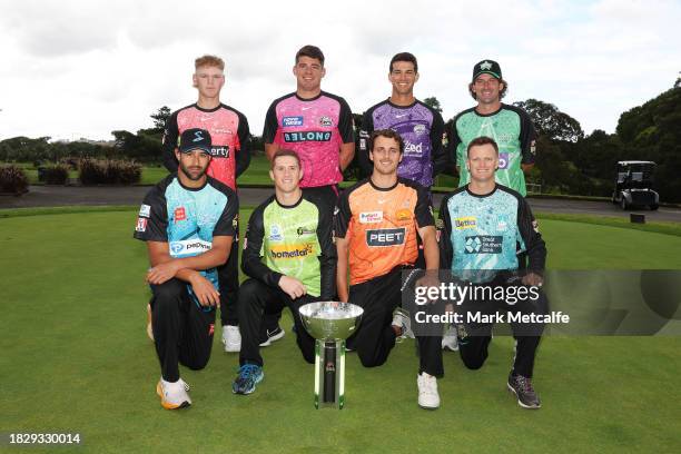 Jake Fraser-McGurk of the Melbourne Renegades; Wes Agar of the Adelaide Strikers; Matt Gilkes of the Sydney Thunder; Lance Morris of the Perth...