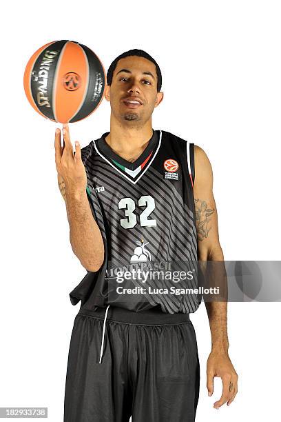 Erik Green, #32 of Montepaschi Siena during the Montepaschi Siena 2013/14 Turkish Airlines Euroleague Basketball Media Day at Palaestra on October 2,...