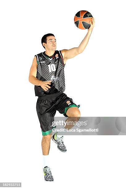 Taylor Rochestie, #10 of Montepaschi Siena during the Montepaschi Siena 2013/14 Turkish Airlines Euroleague Basketball Media Day at Palaestra on...