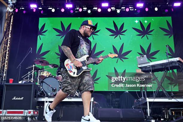 Rome Ramirez of Sublime With Rome onstage during day 2 of Audacy's Riptide Music Festival 2023 at Fort Lauderdale Beach Park on December 03, 2023 in...