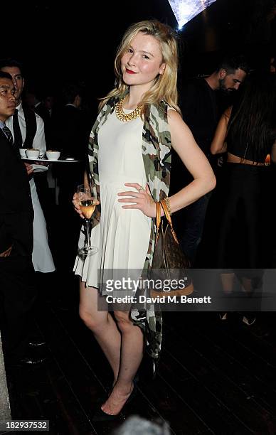 Amber Atherton attends the Vertu launch of the new Constellation smartphone at One Mayfair on October 2, 2013 in London, England.