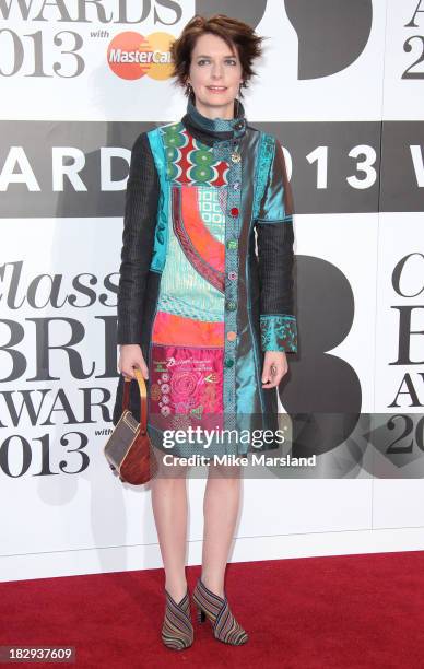 Catrin Finch attends the Classic BRIT Awards 2013 at Royal Albert Hall on October 2, 2013 in London, England.