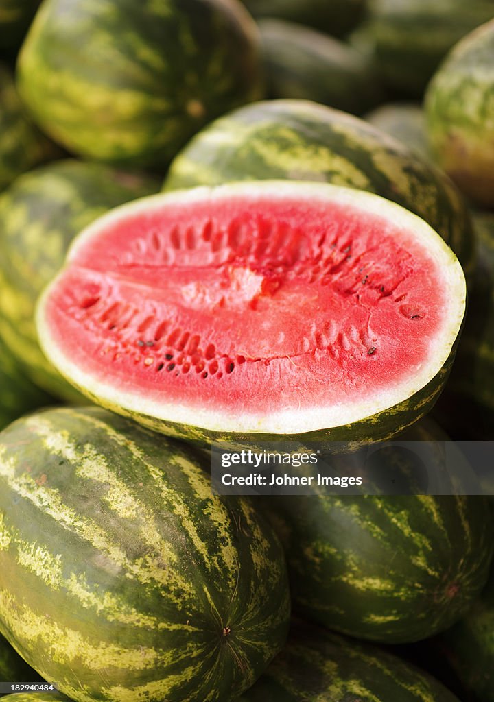 Close-up of watermelons
