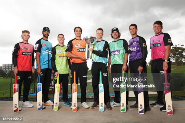 Jake Fraser-McGurk of the Melbourne Renegades; Wes Agar of the Adelaide Strikers; Matt Gilkes of the Sydney Thunder; Lance Morris of the Perth...