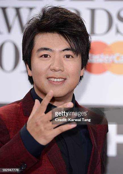 Lang Lang attends the Classic BRIT Awards 2013 at Royal Albert Hall on October 2, 2013 in London, England.