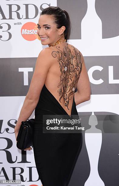 Laura Wright attends the Classic BRIT Awards 2013 at Royal Albert Hall on October 2, 2013 in London, England.