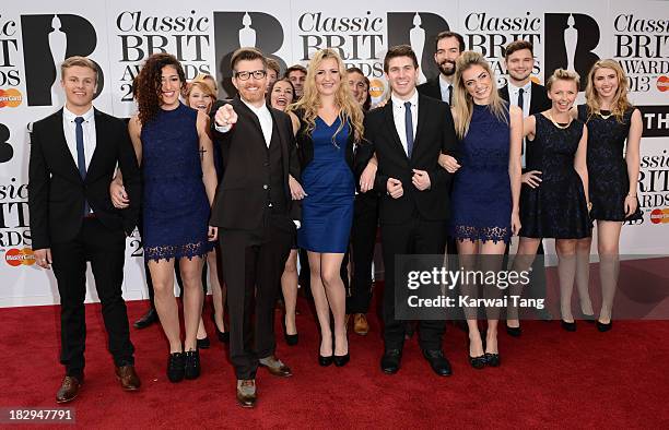 Gareth Malone with choir Voices attend the Classic BRIT Awards 2013 at Royal Albert Hall on October 2, 2013 in London, England.
