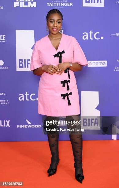 Fiona Lamptey attends The 26th British Independent Film Awards at Old Billingsgate on December 03, 2023 in London, England.