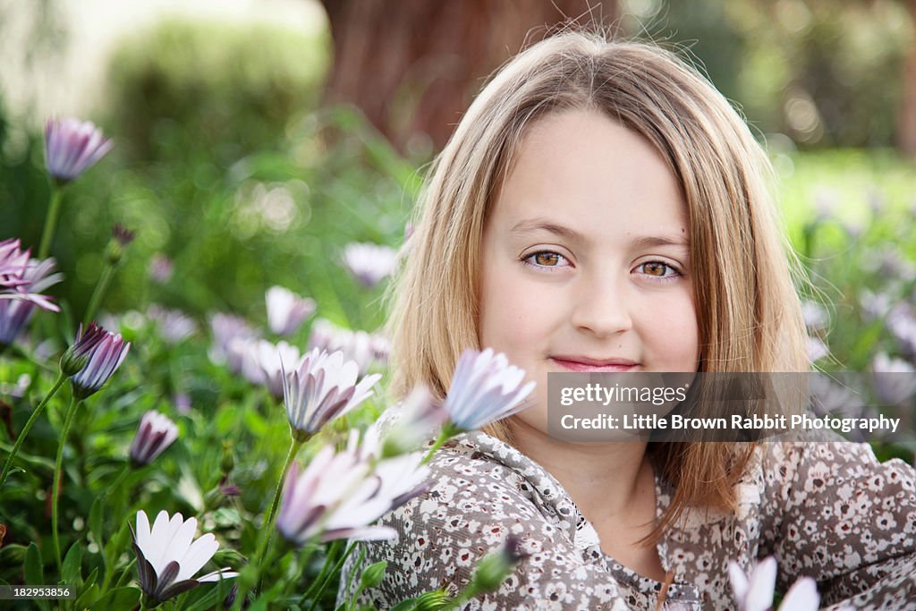 Girl Amongst the Flowers
