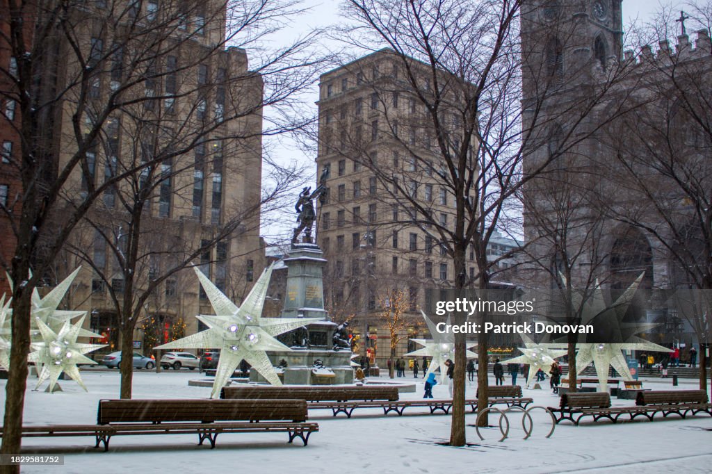 Place d'Armes, Old Montreal, Quebec, Canada