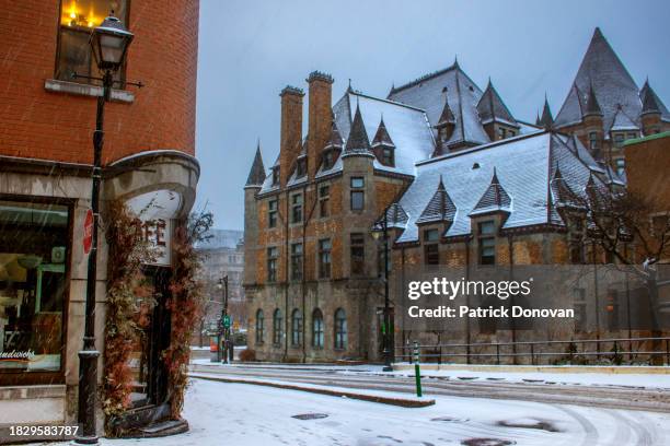 gare viger from old montreal, quebec, canada - gare stock pictures, royalty-free photos & images