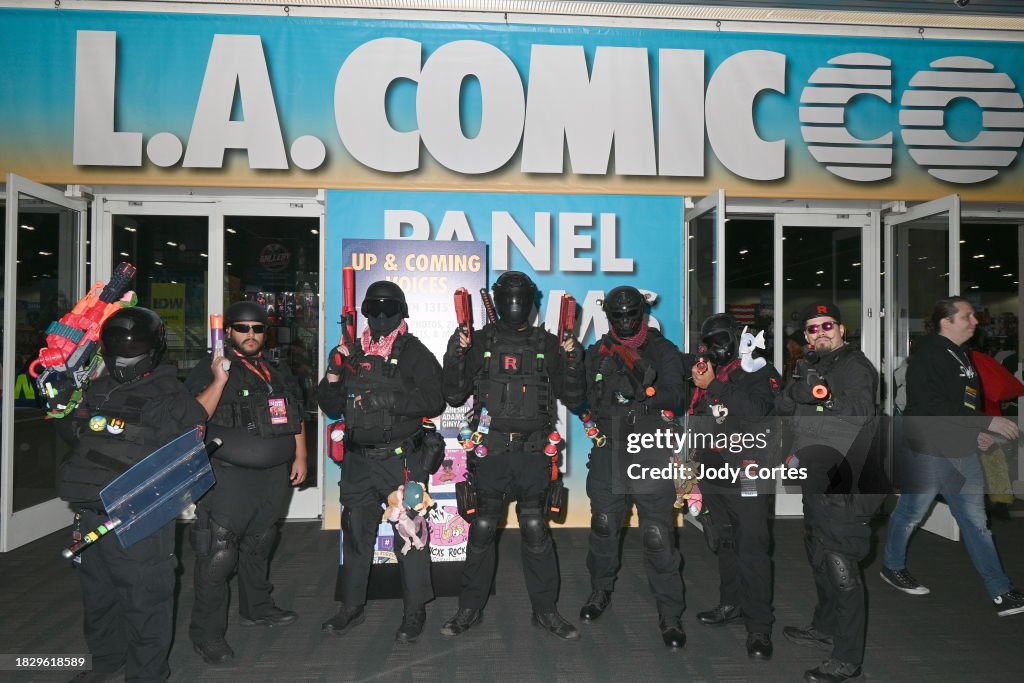 Cosplayers attend Los Angeles Comic Con at Los Angeles Convention