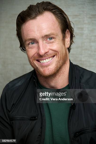 Toby Stephens at the "Black Sails" Press Conference at The Mayfair Hotel on October 1, 2013 in London, England.