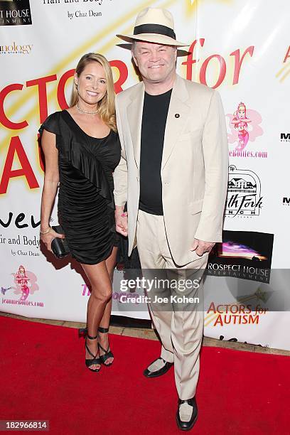 Micky Dolenz and daughter Ami Dolenz attend Actors For Autism presents reach for the stars Honoring Joe Mantegna at Rockwell on October 2, 2013 in...