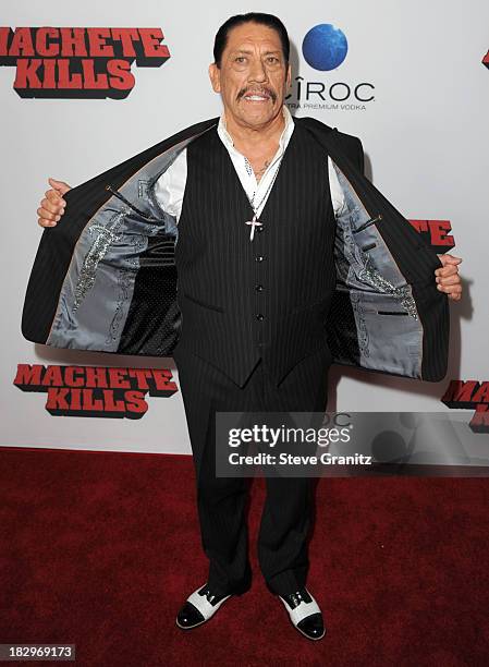 Danny Trejo arrives at the "Machete Kills" - Los Angeles Premiere at Regal Cinemas L.A. Live on October 2, 2013 in Los Angeles, California.