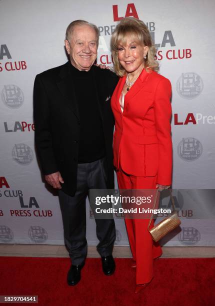 Jon Eicholtz and Barbara Eden attend the 16th Annual National Arts & Entertainment Journalism Awards Gala at Millennium Biltmore Hotel Los Angeles on...