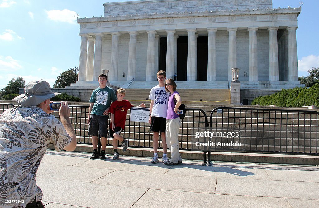 US Government shutdown - Lincoln Memorial