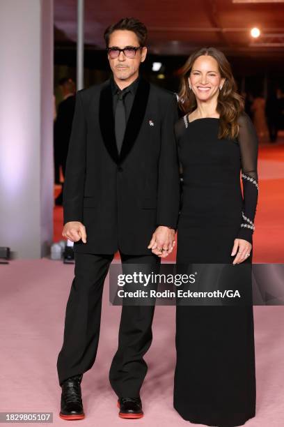 Robert Downey Jr. And Susan Downey attend the 3rd Annual Academy Museum Gala at Academy Museum of Motion Pictures on December 03, 2023 in Los...