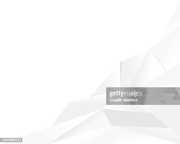 white poly corner - big data overload stock illustrations