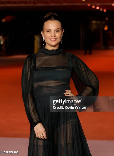 Alicia Vikander attends the 3rd Annual Academy Museum Gala at Academy Museum of Motion Pictures on December 03, 2023 in Los Angeles, California.