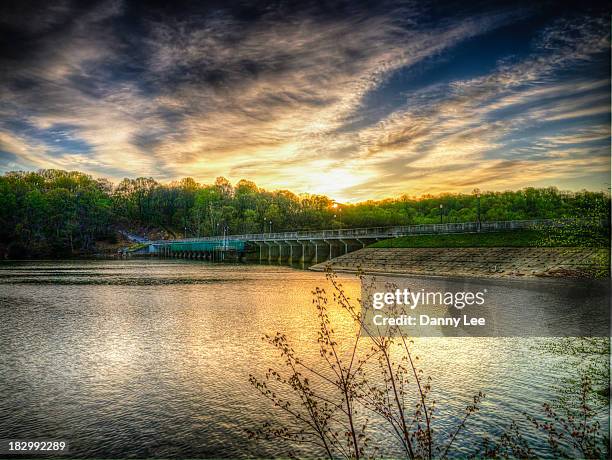 brighton dam at dawn - maryland stock pictures, royalty-free photos & images