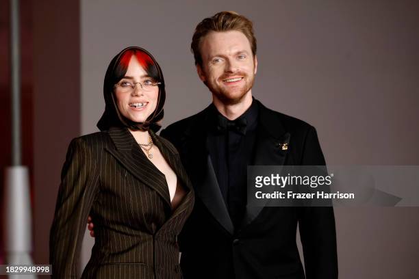 Billie Eilish and Finneas O'Connell attend the 3rd Annual Academy Museum Gala at Academy Museum of Motion Pictures on December 03, 2023 in Los...