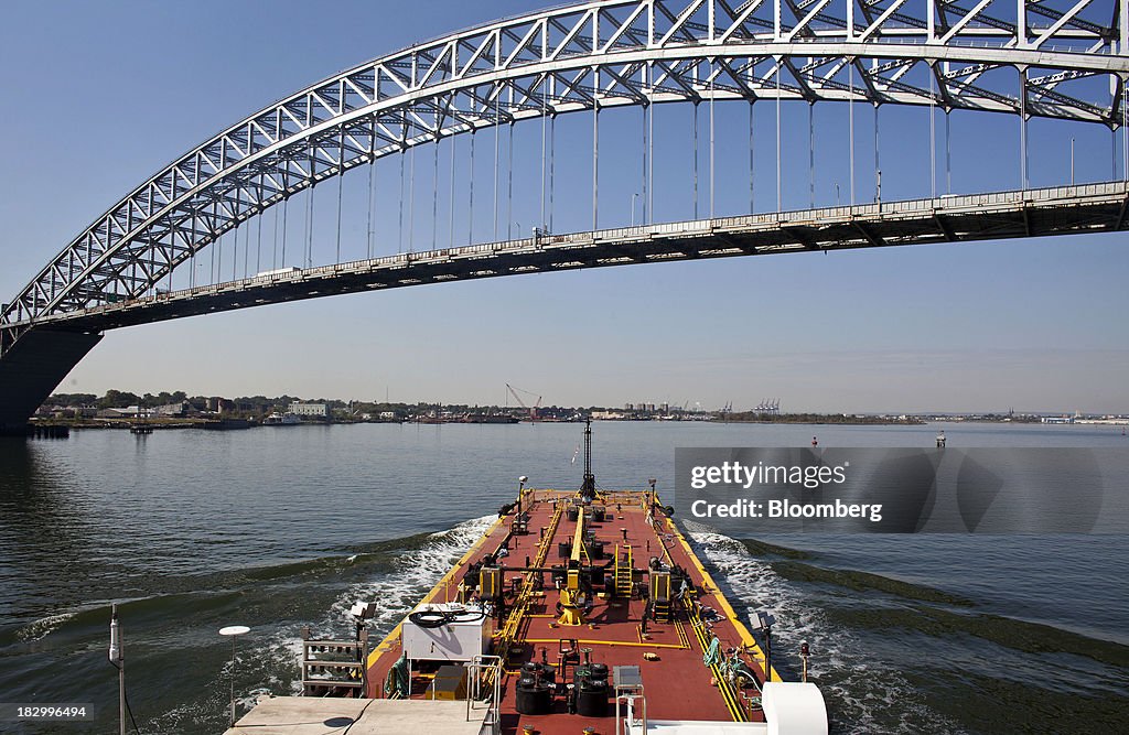 Operations During A Ride Along On A Vane Brothers Co. Tugboat As U.S. Trade Talks Intensify