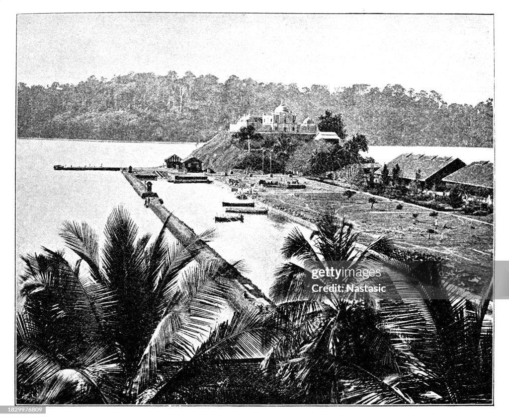 Viper Island with the prison