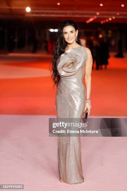 Demi Moore attends the Academy Museum of Motion Pictures 3rd Annual Gala Presented by Rolex at Academy Museum of Motion Pictures on December 03, 2023...