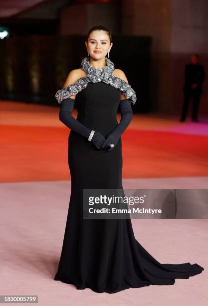 Selena Gomez attends the Academy Museum of Motion Pictures 3rd Annual Gala Presented by Rolex at Academy Museum of Motion Pictures on December 03,...