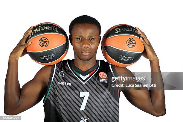 David Cournooh, #7 of Montepaschi Siena during the Montepaschi Siena 2013/14 Turkish Airlines Euroleague Basketball Media Day at Palaestra on October...