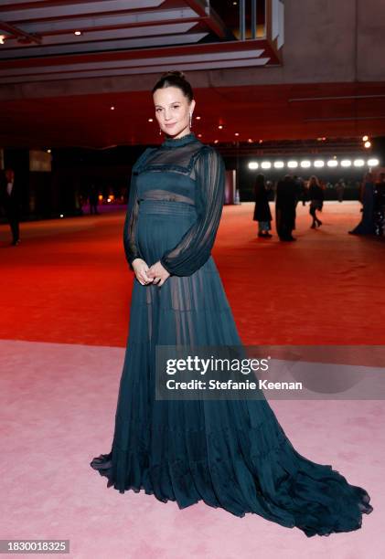 Alicia Vikander attends the Academy Museum of Motion Pictures 3rd Annual Gala Presented by Rolex at Academy Museum of Motion Pictures on December 03,...