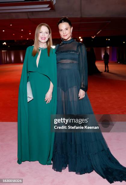 Julianne Moore and Alicia Vikander attend the Academy Museum of Motion Pictures 3rd Annual Gala Presented by Rolex at Academy Museum of Motion...
