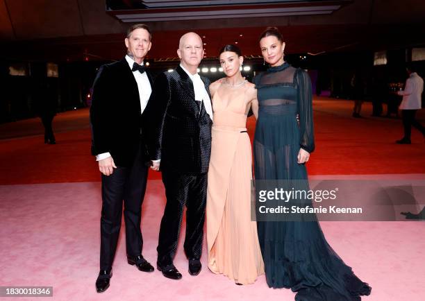 David Miller, Ryan Murphy, Jamie Mizrahi and Alicia Vikander attend the Academy Museum of Motion Pictures 3rd Annual Gala Presented by Rolex at...