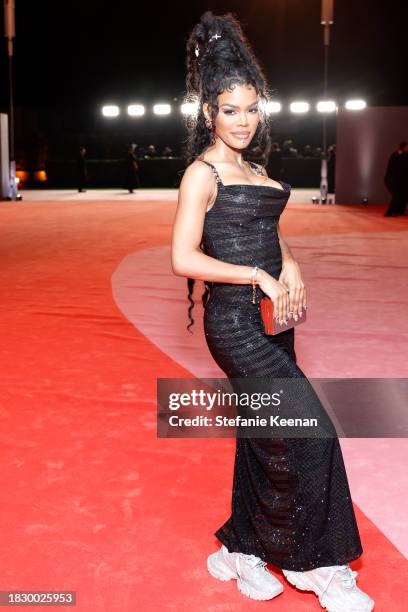 Teyana Taylor attends the Academy Museum of Motion Pictures 3rd Annual Gala Presented by Rolex at Academy Museum of Motion Pictures on December 03,...