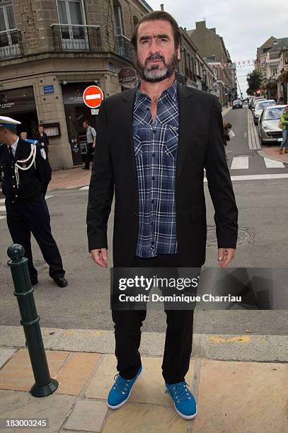 Eric Cantona arrives at the 24th Dinard British Film Festival Opening Ceremony on October 3, 2013 in Dinard, France.