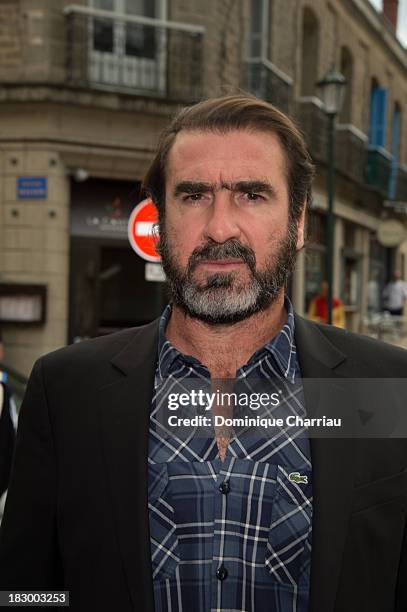 Eric Cantona arrives at the 24th Dinard British Film Festival Opening Ceremony on October 3, 2013 in Dinard, France.