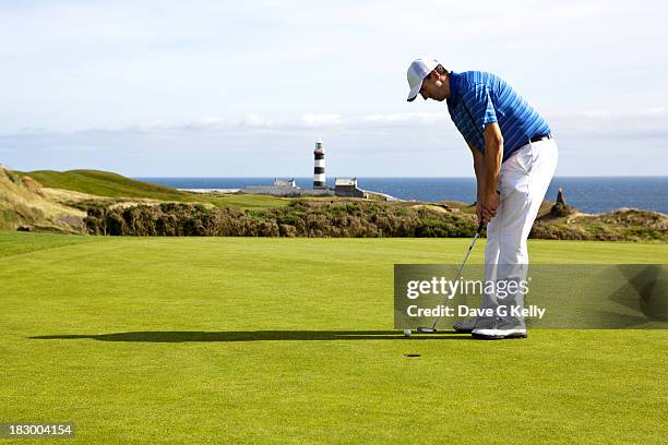 lighthouse put - golf putter stockfoto's en -beelden