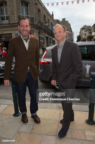 Michael Smiley and Tobe Jones arrive at the 24th Dinard British Film Festival Opening Ceremony on October 3, 2013 in Dinard, France.